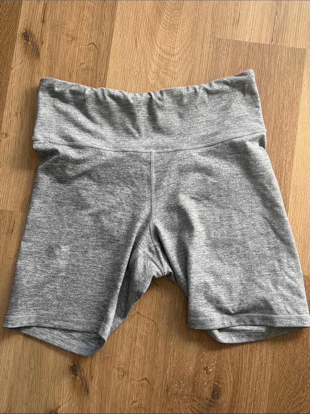 High-Waist Heather Gray Women’s Active Bike Shorts